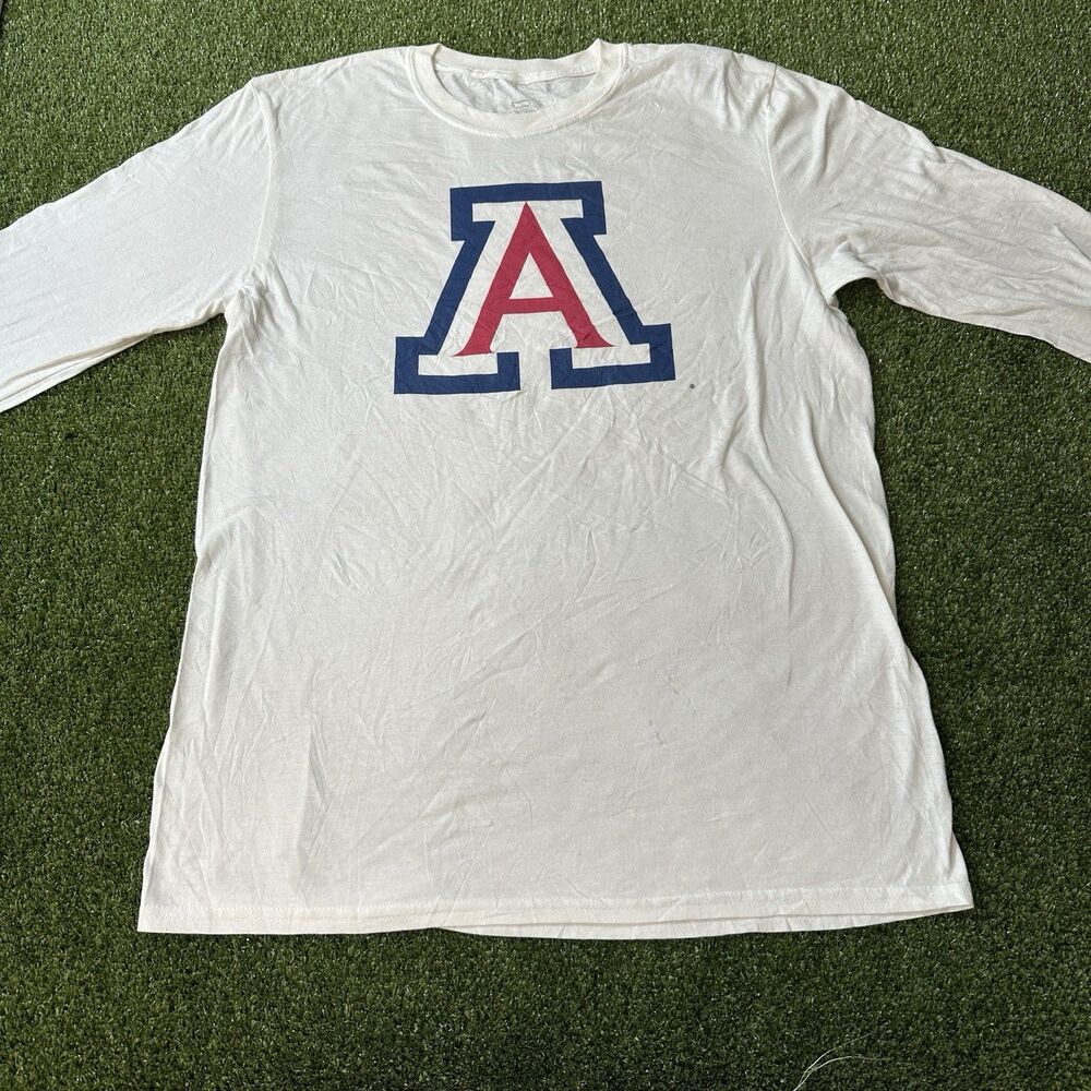 Arizona Wildcats Fanatics Men's Medium Long Sleeve Shirt White ncca NWOT